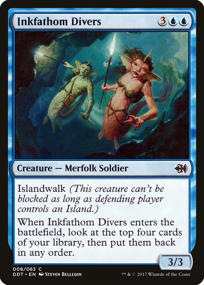 Inkfathom Divers [Duel Decks: Merfolk vs. Goblins] MTG Single Magic: The Gathering | Red Claw Gaming