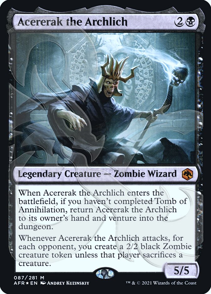 Acererak the Archlich (Ampersand Promo) [Dungeons & Dragons: Adventures in the Forgotten Realms Promos] MTG Single Magic: The Gathering | Red Claw Gaming