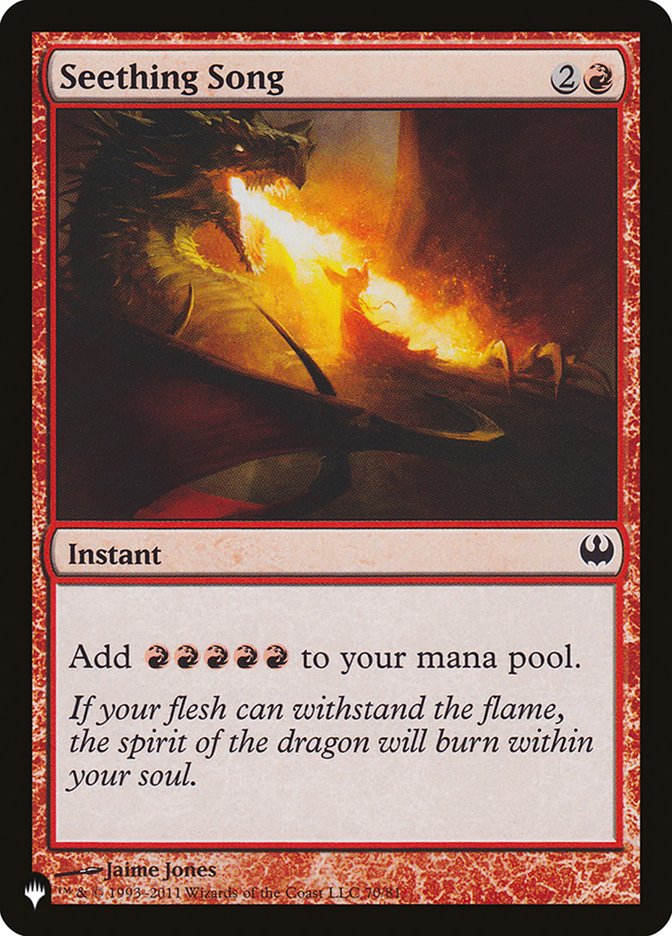 Seething Song [The List] MTG Single Magic: The Gathering | Red Claw Gaming