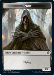 Zombie // Spirit Double-Sided Token [Commander 2021 Tokens] MTG Single Magic: The Gathering | Red Claw Gaming
