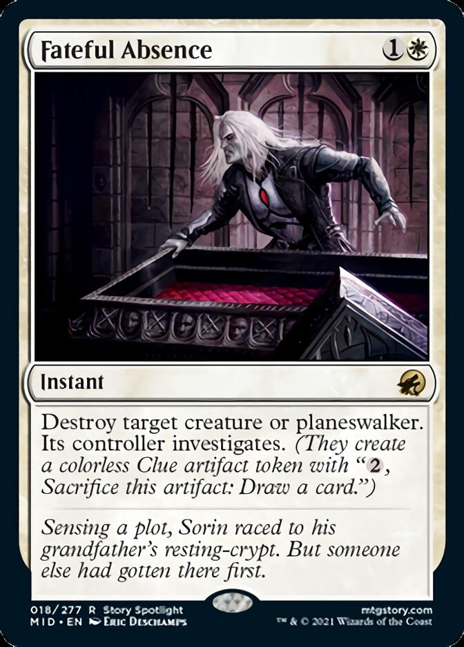 Fateful Absence [Innistrad: Midnight Hunt] MTG Single Magic: The Gathering | Red Claw Gaming
