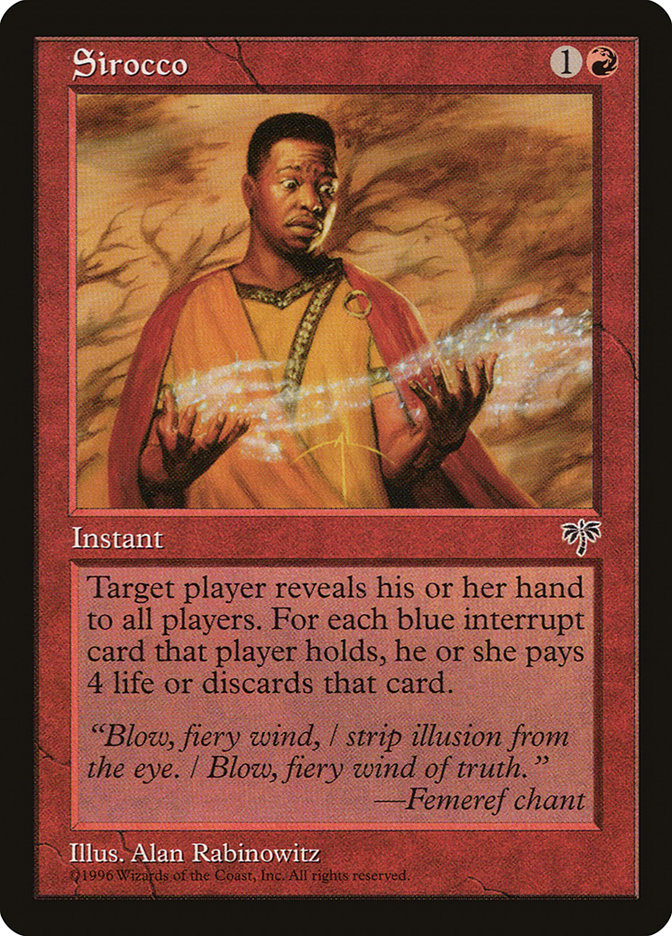 Sirocco [Mirage] MTG Single Magic: The Gathering | Red Claw Gaming