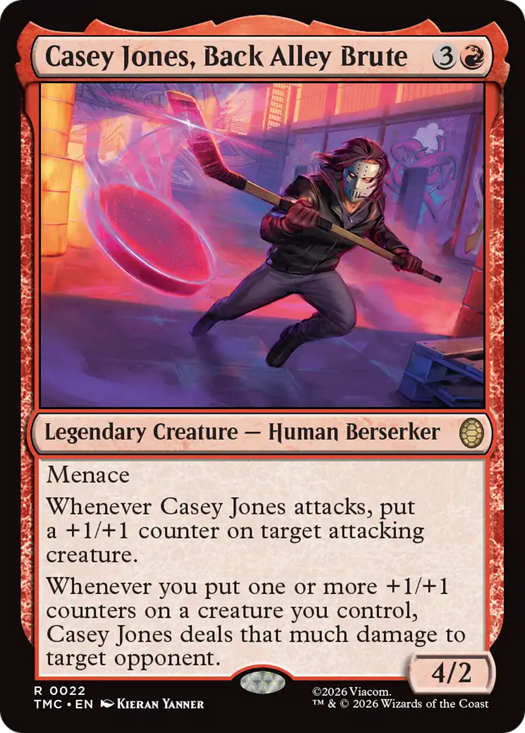 Casey Jones, Back Alley Brute [Teenage Mutant Ninja Turtles Commander] MTG Single Magic: The Gathering | Red Claw Gaming