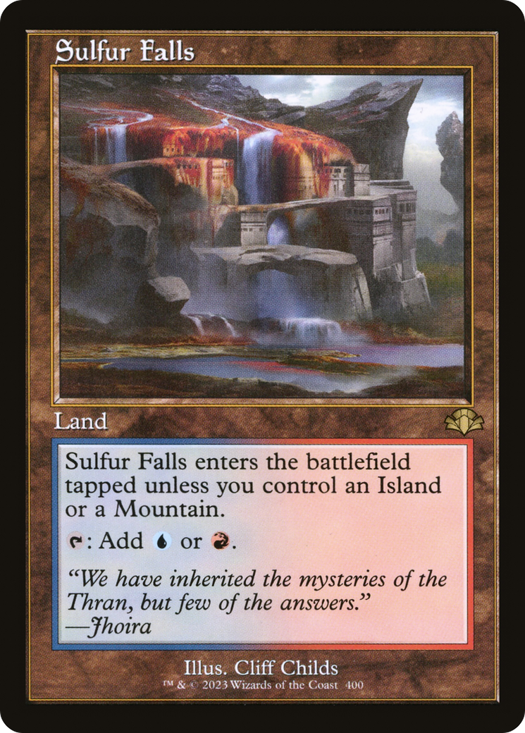 Sulfur Falls (Retro) [Dominaria Remastered] MTG Single Magic: The Gathering | Red Claw Gaming