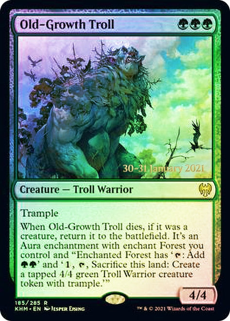 Old-Growth Troll [Kaldheim Prerelease Promos] MTG Single Magic: The Gathering | Red Claw Gaming