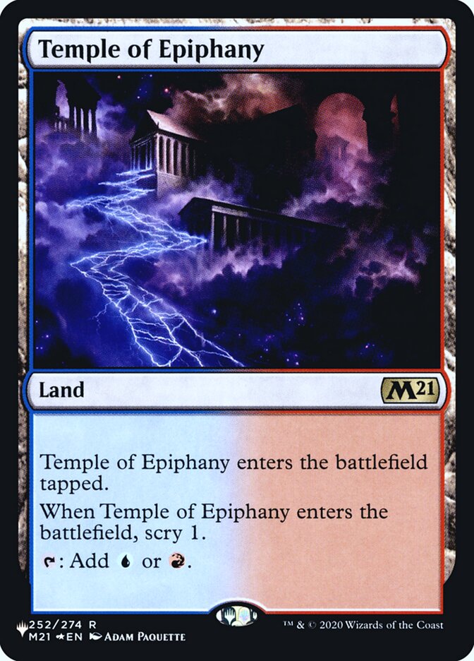 Temple of Epiphany [Secret Lair: Heads I Win, Tails You Lose] MTG Single Magic: The Gathering | Red Claw Gaming