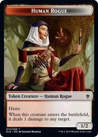Human Rogue // Food (16) Double-Sided Token [Throne of Eldraine Tokens] MTG Single Magic: The Gathering | Red Claw Gaming