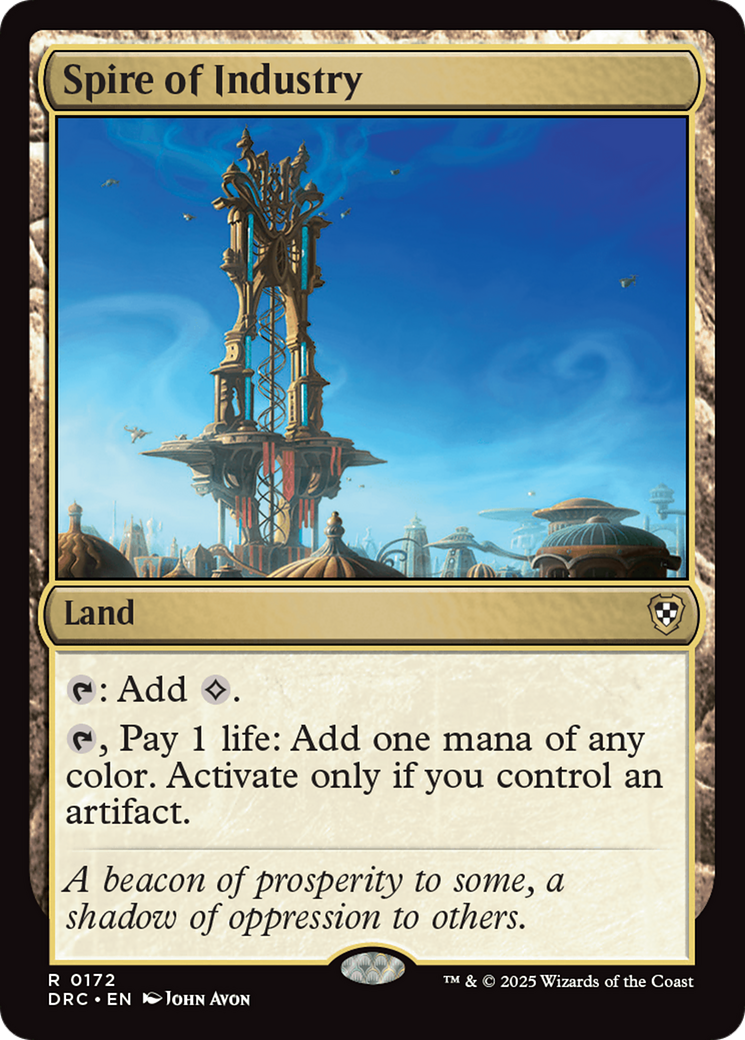 Spire of Industry [Aetherdrift Commander] MTG Single Magic: The Gathering | Red Claw Gaming
