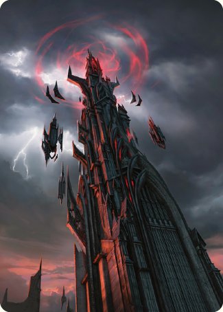 Barad-dur Art Card [The Lord of the Rings: Tales of Middle-earth Art Series] MTG Single Magic: The Gathering | Red Claw Gaming