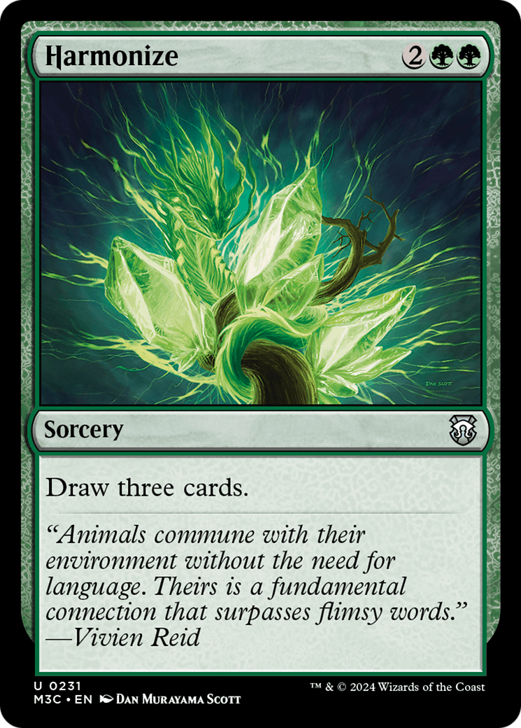 Harmonize (Ripple Foil) [Modern Horizons 3 Commander] MTG Single Magic: The Gathering | Red Claw Gaming