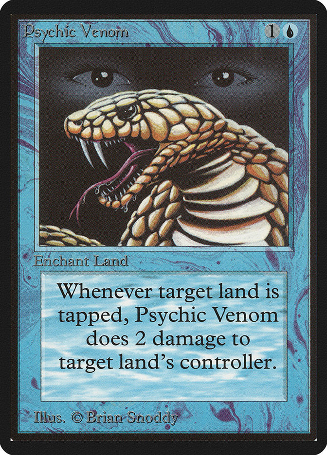 Psychic Venom [Beta Edition] MTG Single Magic: The Gathering | Red Claw Gaming