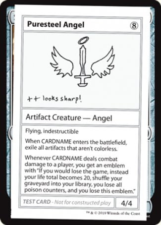 Puresteel Angel (2021 Edition) [Mystery Booster Playtest Cards] MTG Single Magic: The Gathering | Red Claw Gaming