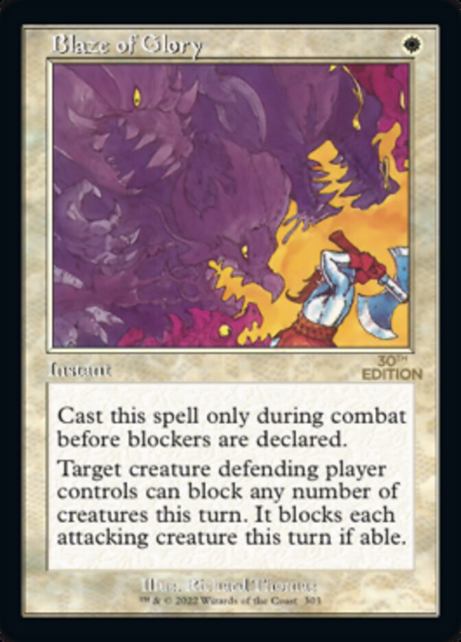 Blaze of Glory (Retro) [30th Anniversary Edition] MTG Single Magic: The Gathering | Red Claw Gaming