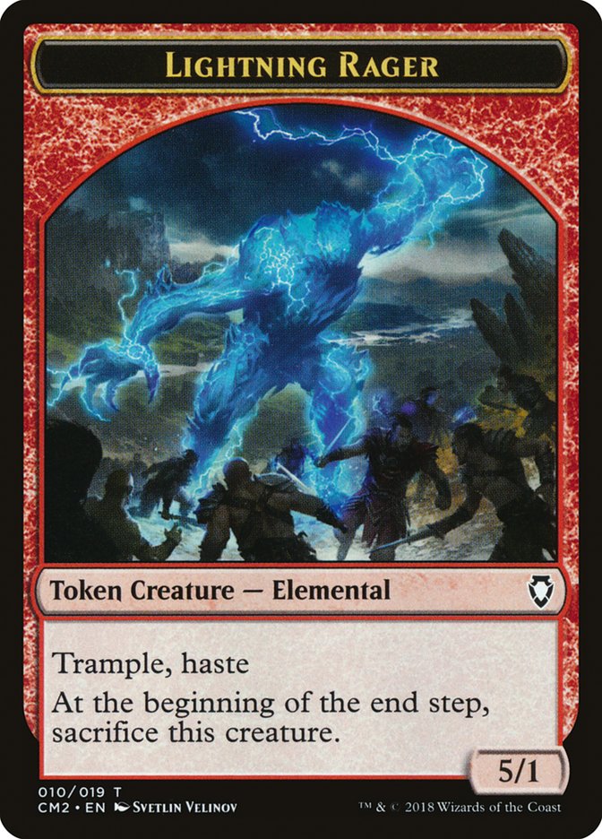 Lightning Rager Token [Commander Anthology Volume II Tokens] MTG Single Magic: The Gathering | Red Claw Gaming