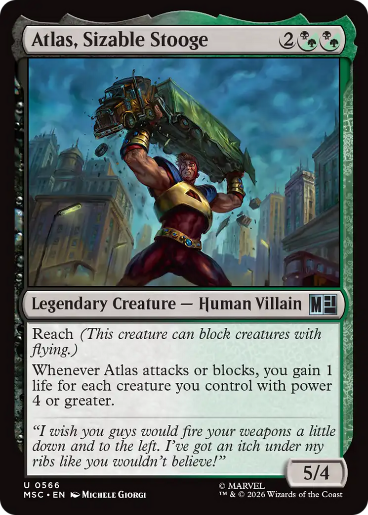 Atlas, Sizable Stooge [Marvel Super Heroes] MTG Single Magic: The Gathering | Red Claw Gaming