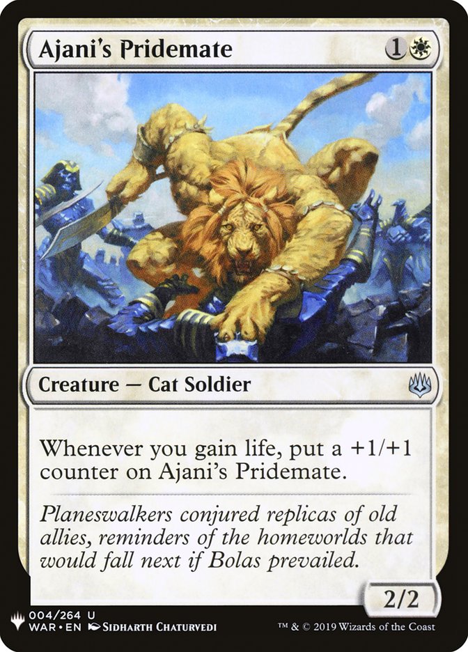 Ajani's Pridemate [Mystery Booster] MTG Single Magic: The Gathering    | Red Claw Gaming