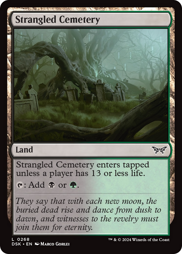 Strangled Cemetery [Duskmourn: House of Horror] MTG Single Magic: The Gathering | Red Claw Gaming