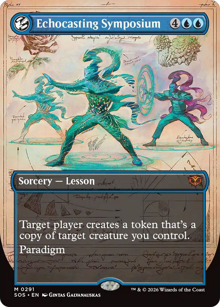 Echocasting Symposium (Borderless) [Secrets of Strixhaven] MTG Single Magic: The Gathering | Red Claw Gaming