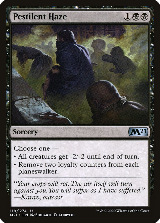 Pestilent Haze [Core Set 2021] MTG Single Magic: The Gathering | Red Claw Gaming