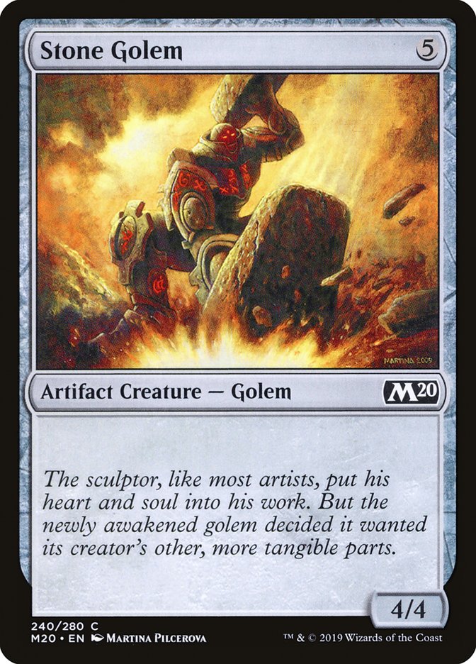 Stone Golem [Core Set 2020] MTG Single Magic: The Gathering | Red Claw Gaming
