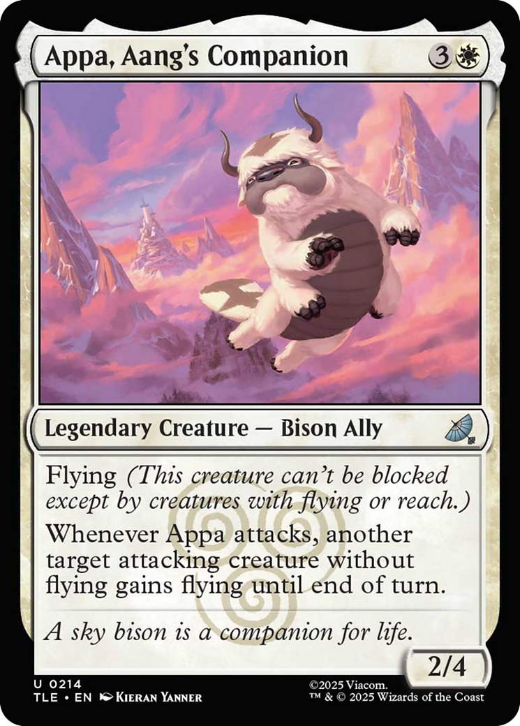 Appa, Aang's Companion [Avatar: The Last Airbender: Eternal-Legal] MTG Single Magic: The Gathering | Red Claw Gaming