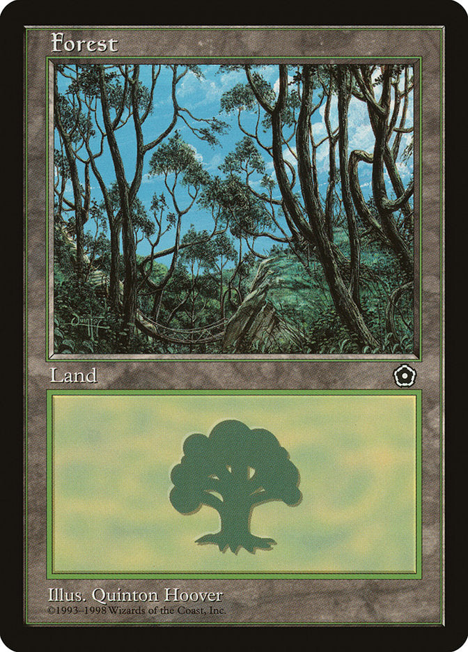 Forest (Signature on Left) [Portal Second Age] MTG Single Magic: The Gathering | Red Claw Gaming