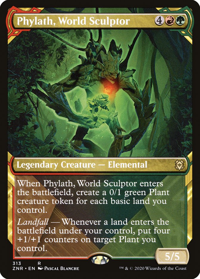 Phylath, World Sculptor (Showcase) [Zendikar Rising] MTG Single Magic: The Gathering | Red Claw Gaming