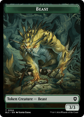 Hamster // Beast (024) Double-Sided Token [Bloomburrow Commander Tokens] MTG Single Magic: The Gathering | Red Claw Gaming