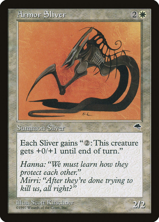 Armor Sliver [Tempest] MTG Single Magic: The Gathering | Red Claw Gaming