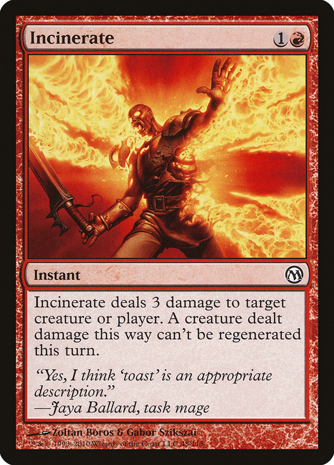 Incinerate [Duels of the Planeswalkers] MTG Single Magic: The Gathering | Red Claw Gaming