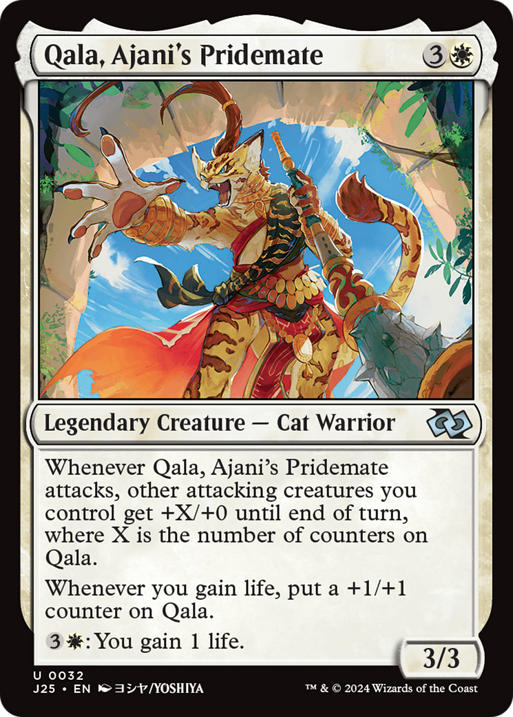Qala, Ajani's Pridemate (Anime) [Foundations Jumpstart] MTG Single Magic: The Gathering | Red Claw Gaming