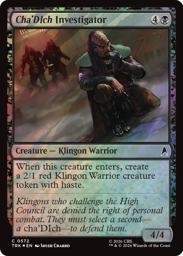 Cha'Dich Investigator (Surge Foil) [Star Trek] MTG Single Magic: The Gathering | Red Claw Gaming