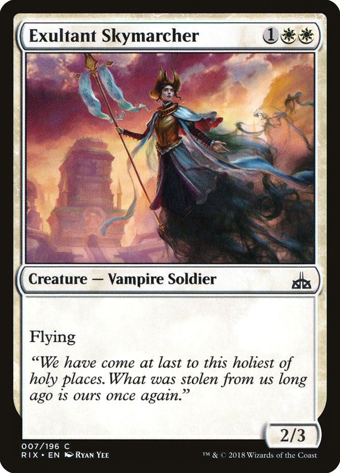 Exultant Skymarcher [Rivals of Ixalan] MTG Single Magic: The Gathering | Red Claw Gaming