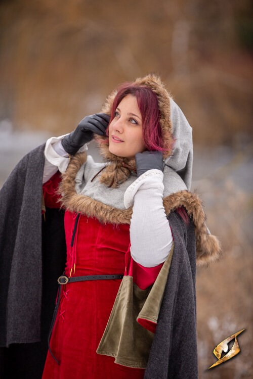 Fimbul Hood - Wool - Mist Grey - Large LARP Iron Fortress | Red Claw Gaming