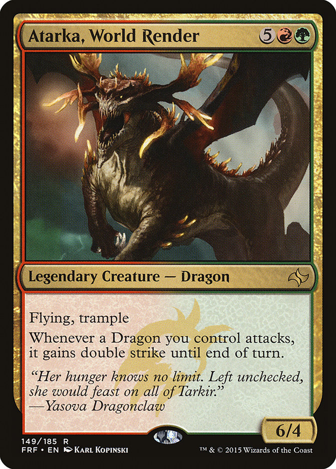 Atarka, World Render [Fate Reforged] MTG Single Magic: The Gathering | Red Claw Gaming