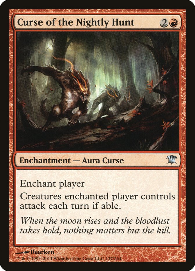 Curse of the Nightly Hunt [Innistrad] MTG Single Magic: The Gathering | Red Claw Gaming