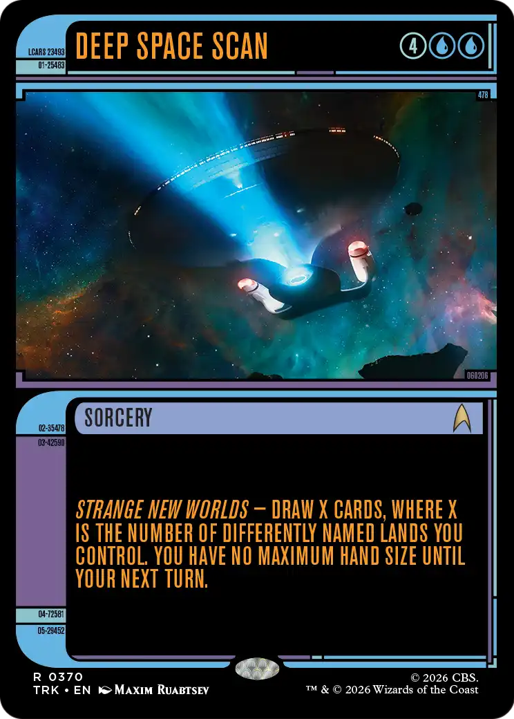 Deep Space Scan (Showcase) [Star Trek] MTG Single Magic: The Gathering | Red Claw Gaming
