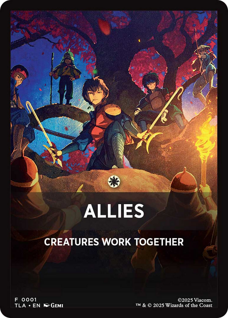 Allies Theme Card [Avatar: The Last Airbender: Eternal-Legal] MTG Single Magic: The Gathering | Red Claw Gaming