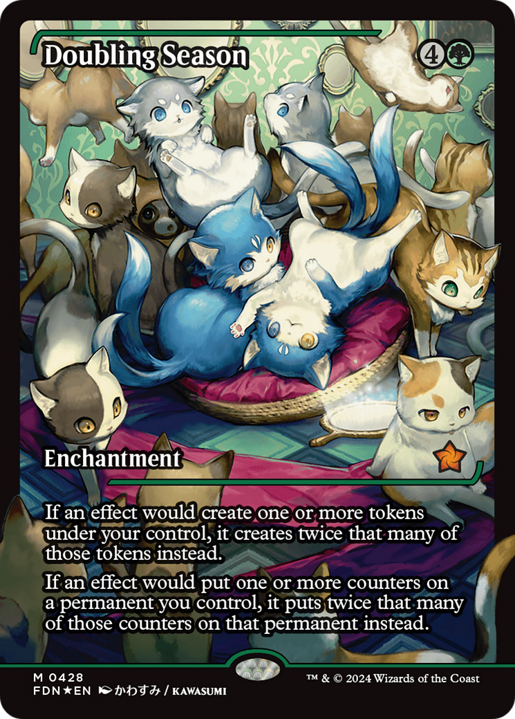 Doubling Season (Showcase) [Foundations] MTG Single Magic: The Gathering | Red Claw Gaming