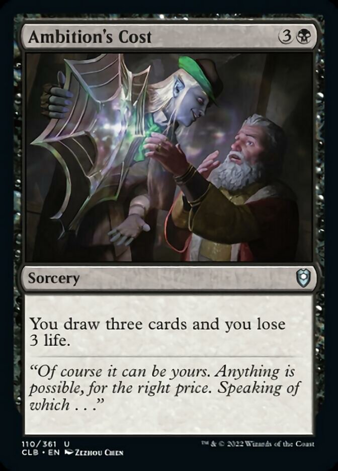 Ambition's Cost [Commander Legends: Battle for Baldur's Gate] MTG Single Magic: The Gathering | Red Claw Gaming
