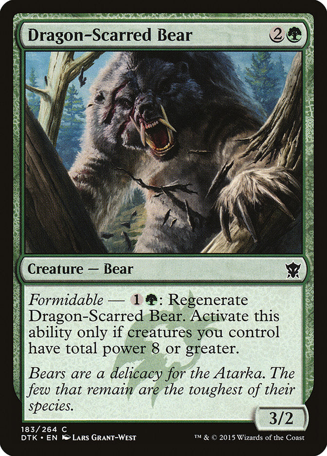Dragon-Scarred Bear [Dragons of Tarkir] MTG Single Magic: The Gathering | Red Claw Gaming