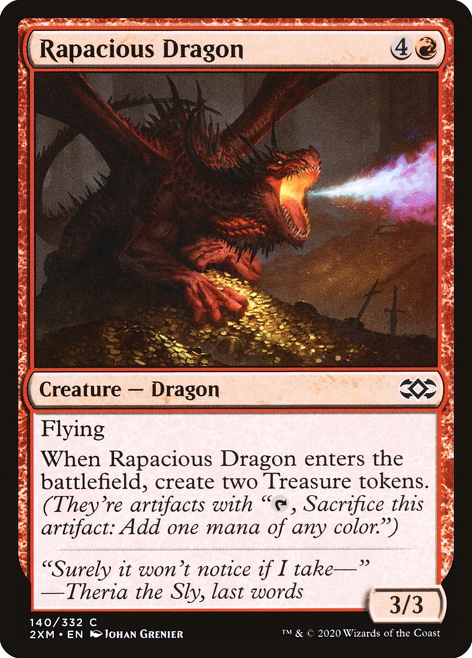 Rapacious Dragon [Double Masters] MTG Single Magic: The Gathering | Red Claw Gaming