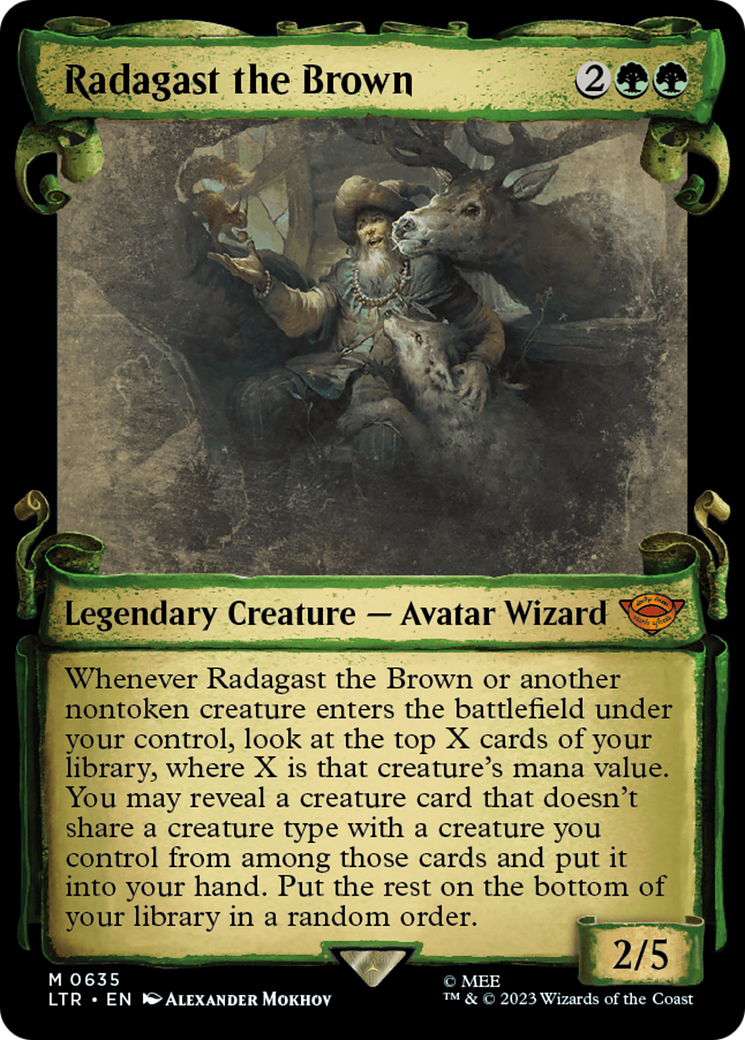 Radagast the Brown [The Lord of the Rings: Tales of Middle-Earth Showcase Scrolls] MTG Single Magic: The Gathering | Red Claw Gaming