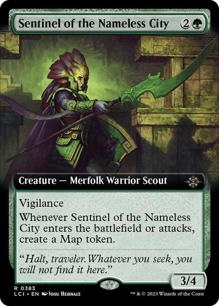 Sentinel of the Nameless City (Extended Art) [The Lost Caverns of Ixalan] MTG Single Magic: The Gathering    | Red Claw Gaming