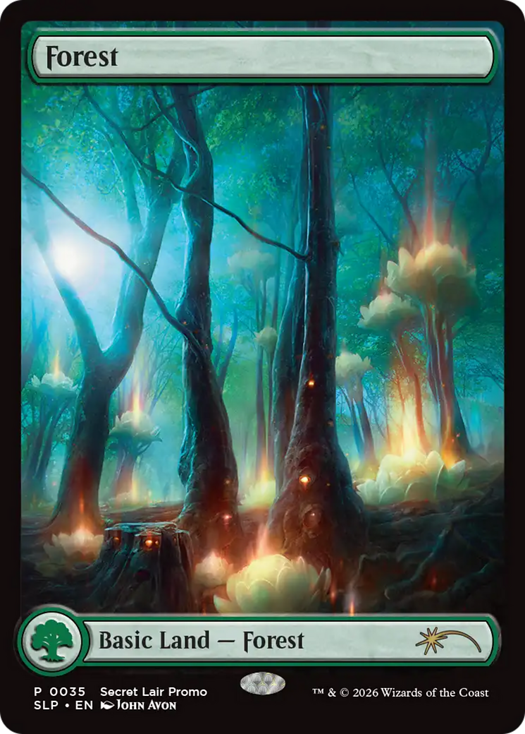 Forest (0035) [Secret Lair Showdown] MTG Single Magic: The Gathering | Red Claw Gaming