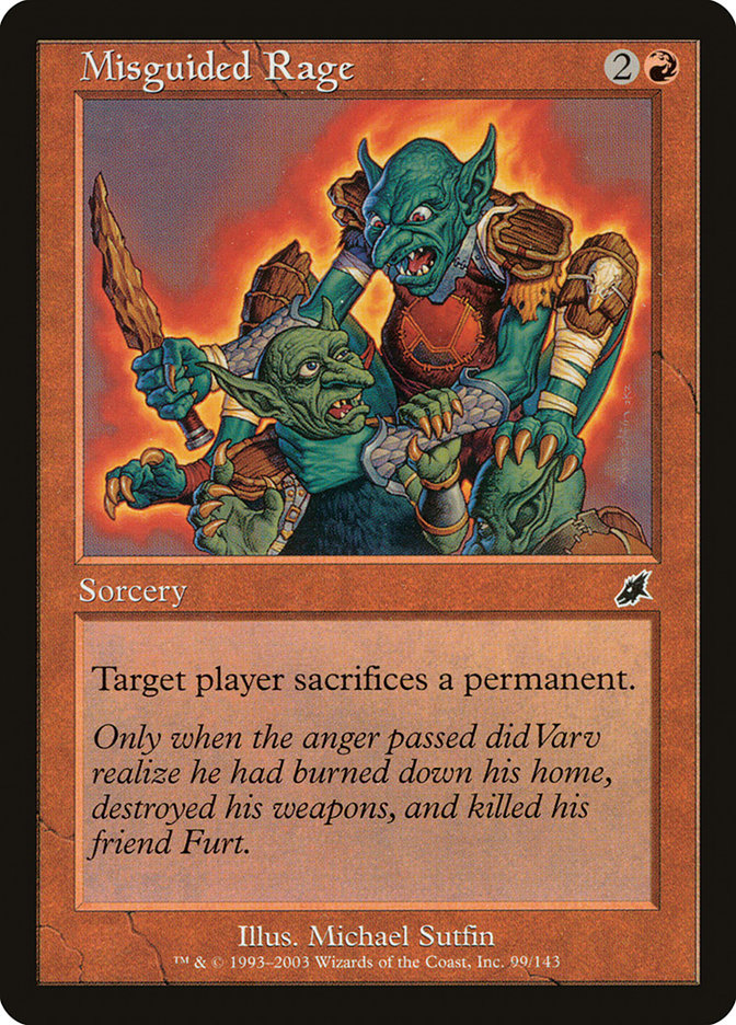 Misguided Rage [Scourge] MTG Single Magic: The Gathering | Red Claw Gaming