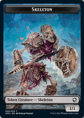 Lost Mine of Phandelver // Skeleton Double-Sided Token [Dungeons & Dragons: Adventures in the Forgotten Realms Tokens] MTG Single Magic: The Gathering    | Red Claw Gaming