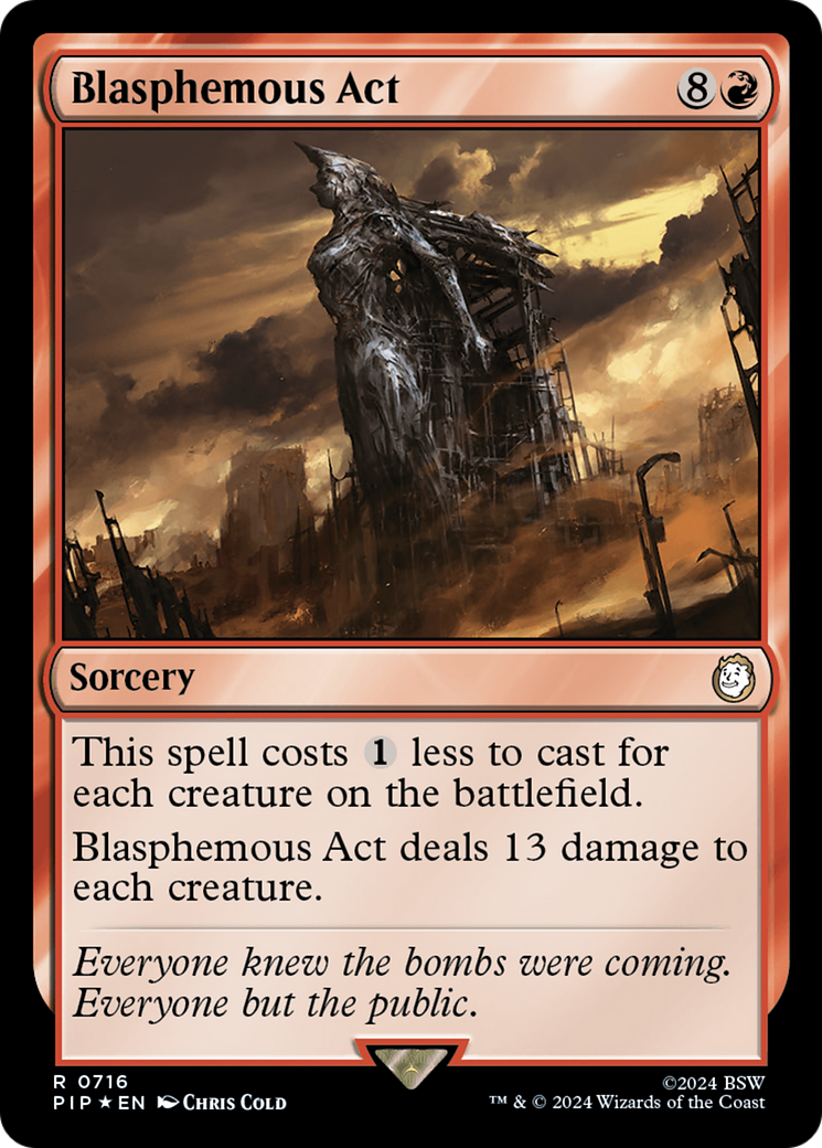 Blasphemous Act (Surge Foil) [Fallout] MTG Single Magic: The Gathering    | Red Claw Gaming