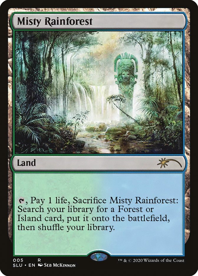 Misty Rainforest [Secret Lair: Ultimate Edition] MTG Single Magic: The Gathering | Red Claw Gaming