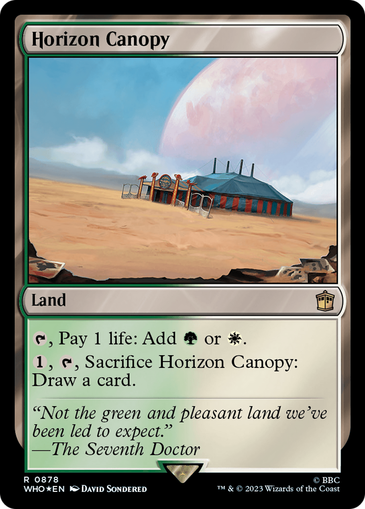 Horizon Canopy (Surge Foil) [Doctor Who] MTG Single Magic: The Gathering | Red Claw Gaming